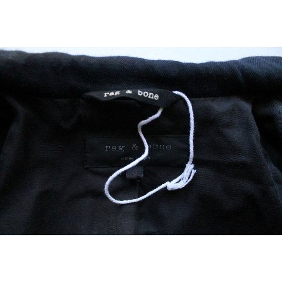 Rag & Bone Colorblock Timeless Blazer Grey Black Size 6 Wool - Picture 7 of 8